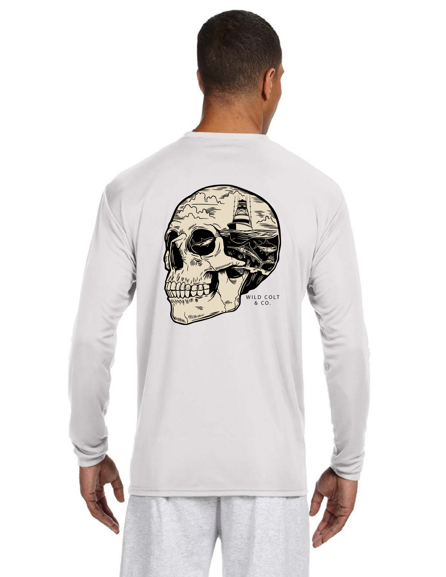 Skull Fish Performance Fishing shirt- Unisex