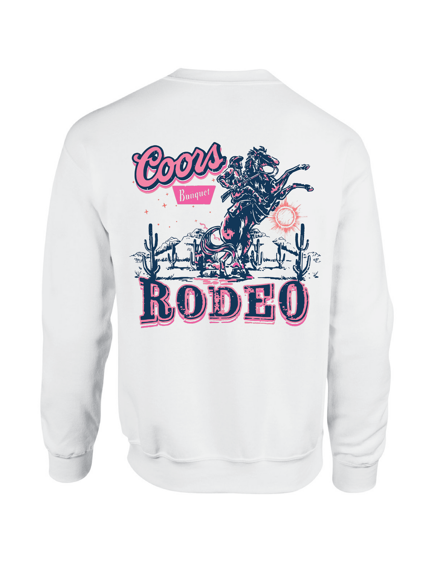 Pink Coors Banquet Rodeo Sweatshirt
