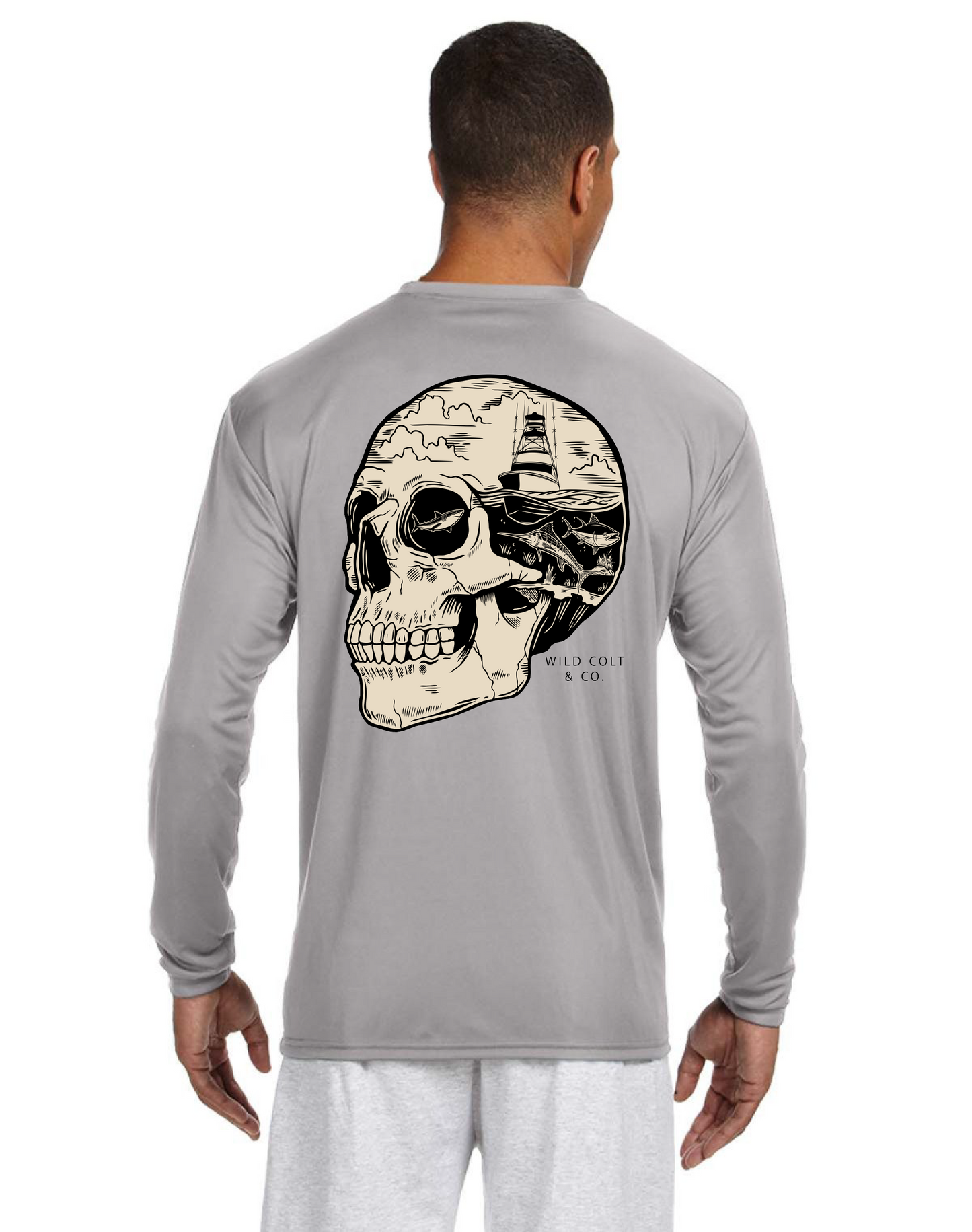 Skull Fish Performance Fishing shirt- Unisex