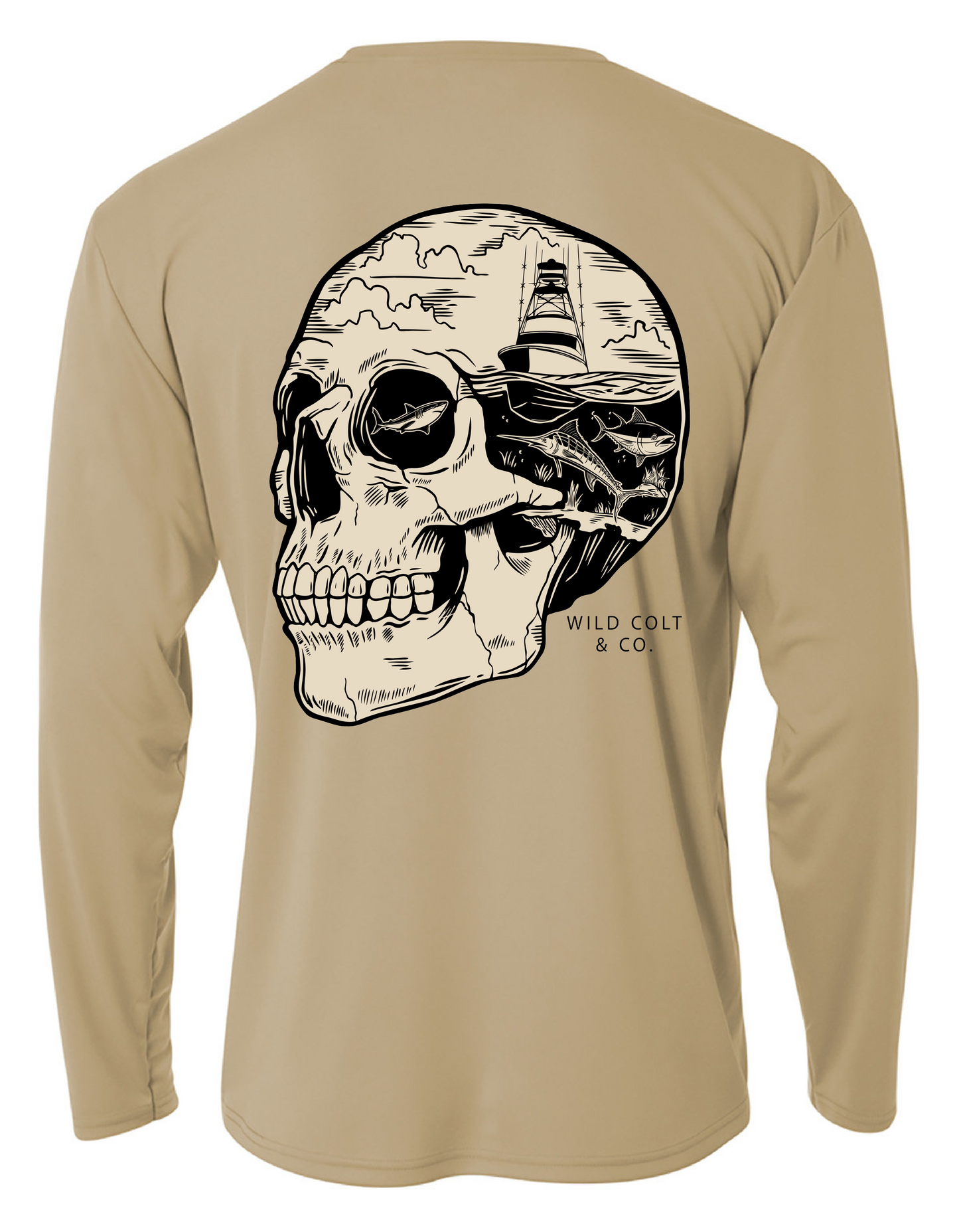 Skull Fish Performance Fishing shirt- Unisex