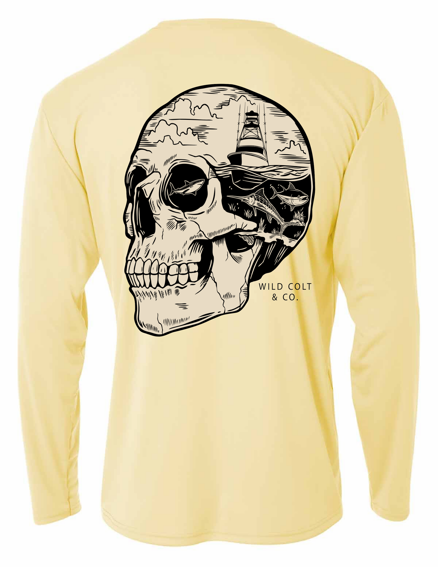 Skull Fish Performance Fishing shirt- Unisex