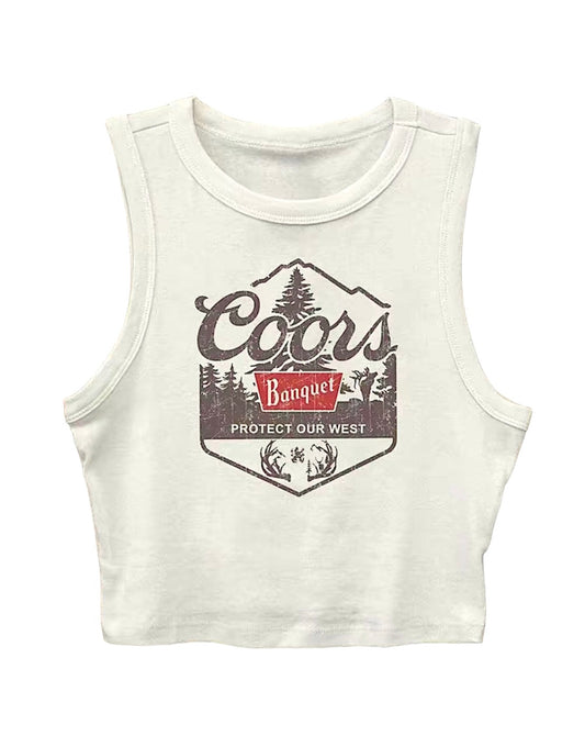 Coors Banquet Cropped Tank