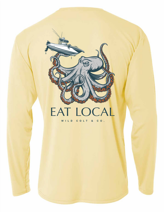 Octopus Eat Local Performance Shirt