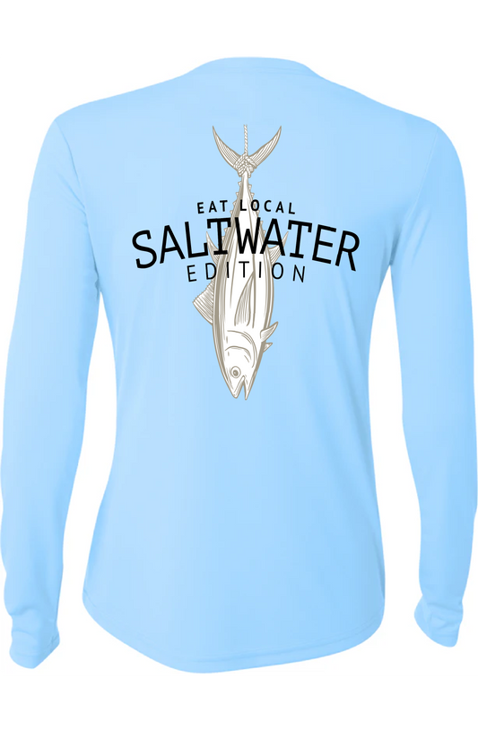 Eat Local - Women's Performance Fishing shirt